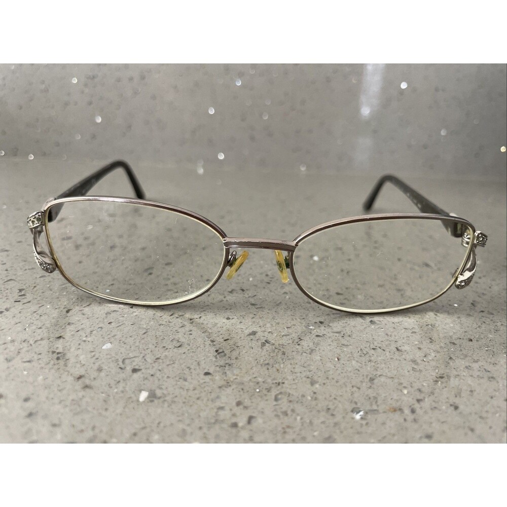 Valentino Eyeglasses Frames Only 5650/U 06CD 54-18-130 Silver Black Italy